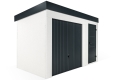 GARDEON® Gartenhaus mit Türen und Hörmann-Garagentor